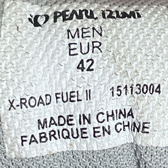 Pearl Izumi X-Road Fuel‎ II Cycling Shoes Men EUR 42 US 8.5 SPD Clip Gray Red - Picture 13 of 14